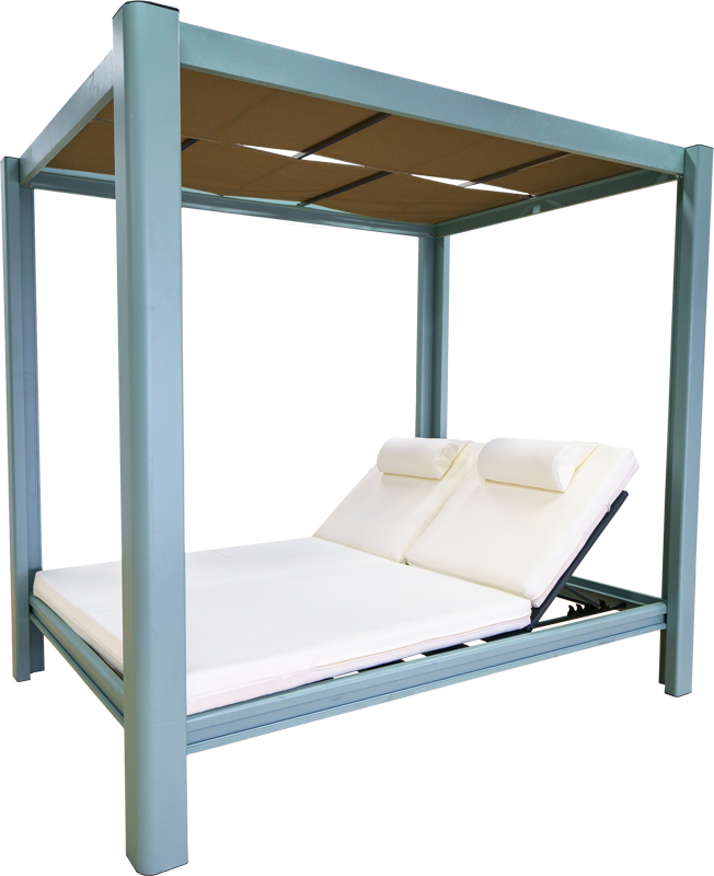 MAISON PIECE daybed with both lounging positions in use