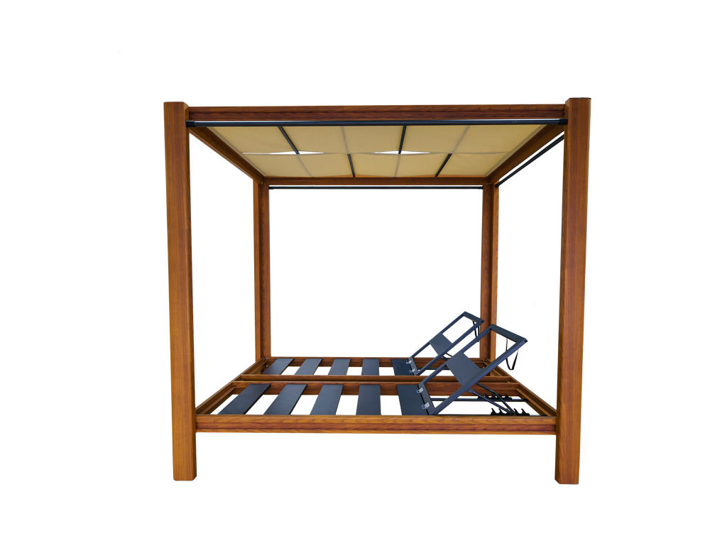 MAISON daybed with both lounging positions in use